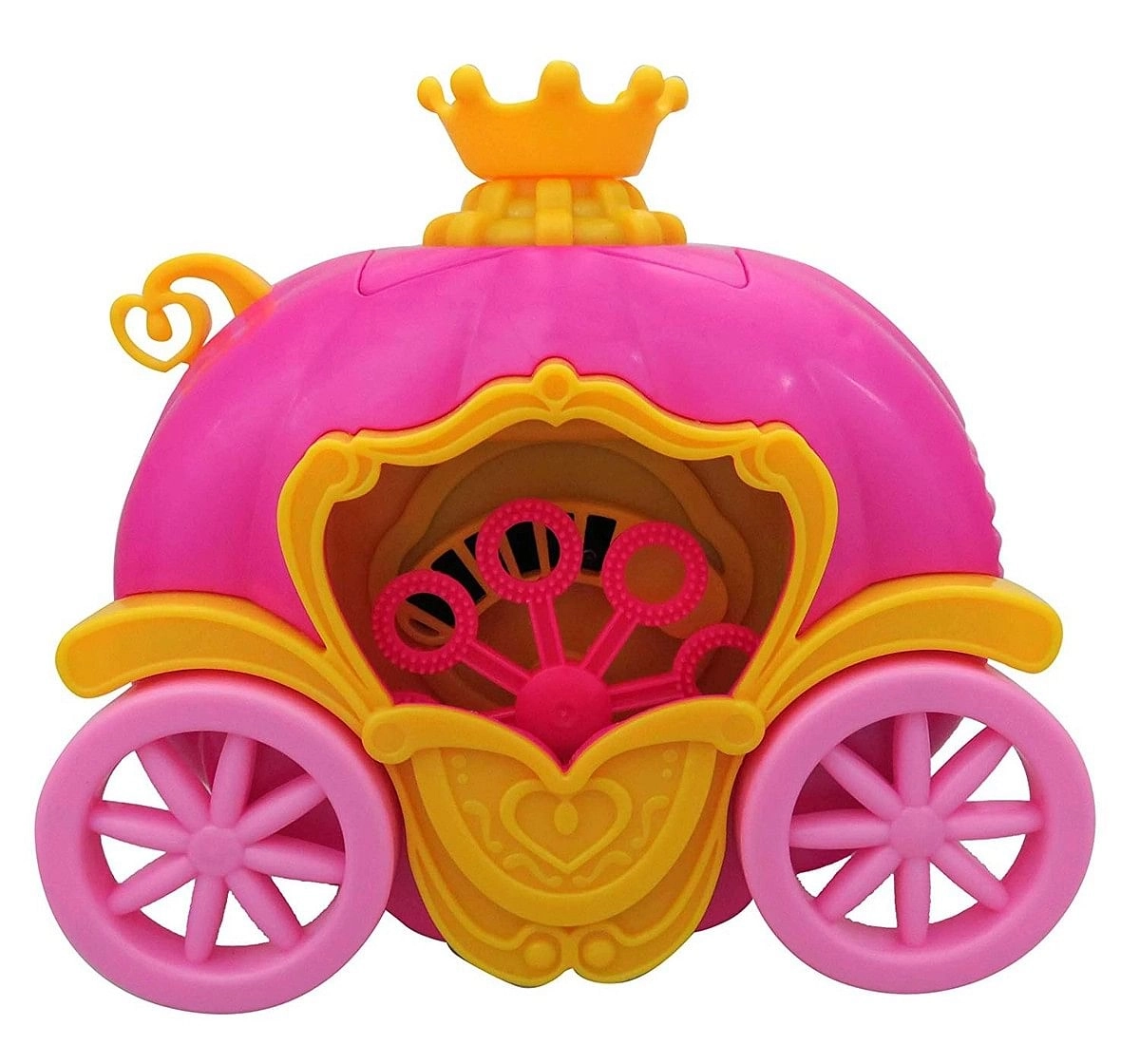 Rainbow Bubbles Carriage Bubble Blower- Impulse Toys for Kids age 3Y+ (Pink)