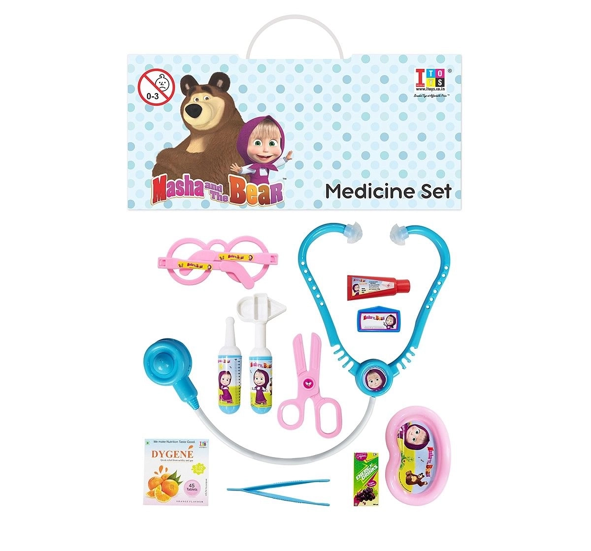 Masha & the Bear Role Play Set Doctor Set For Kids, 3Y+