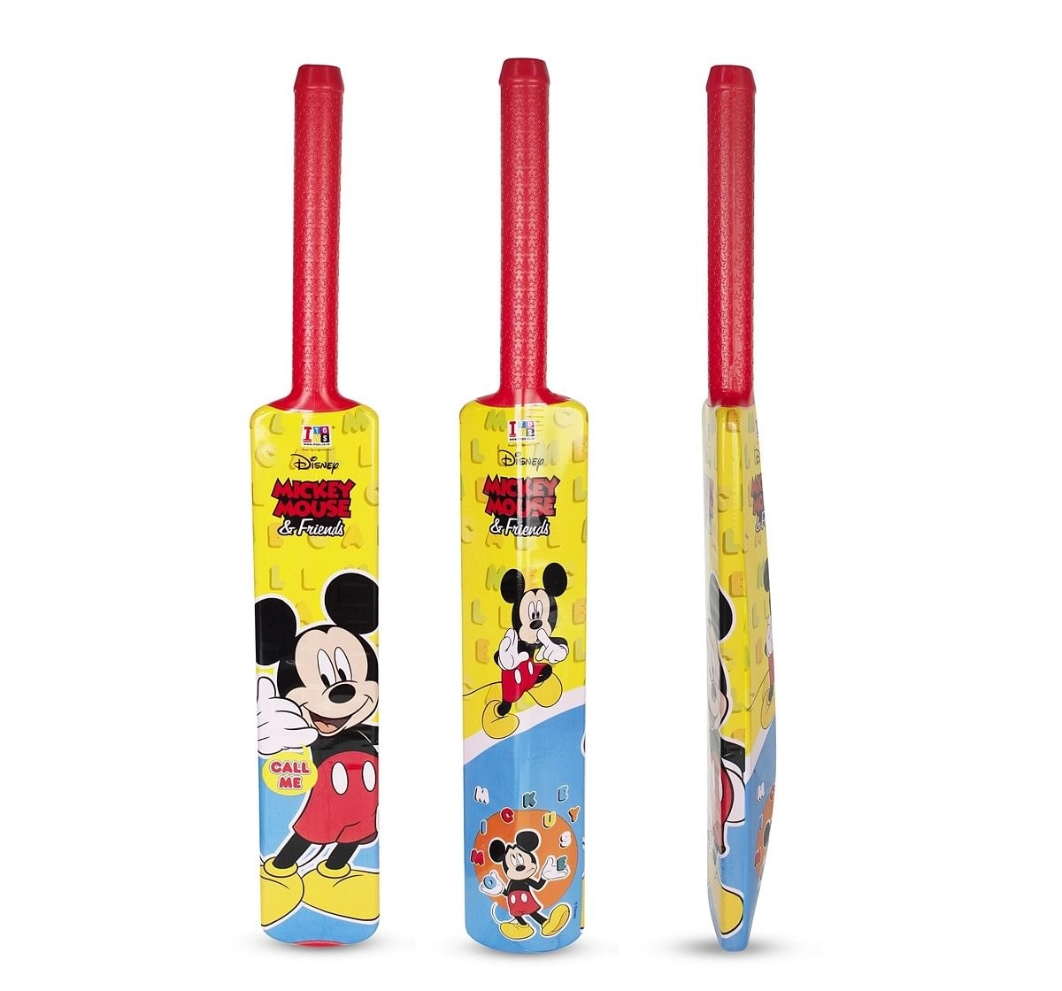 Itoys Mickey mouse cricket bat and ball set for kids Multicolor 3Y+