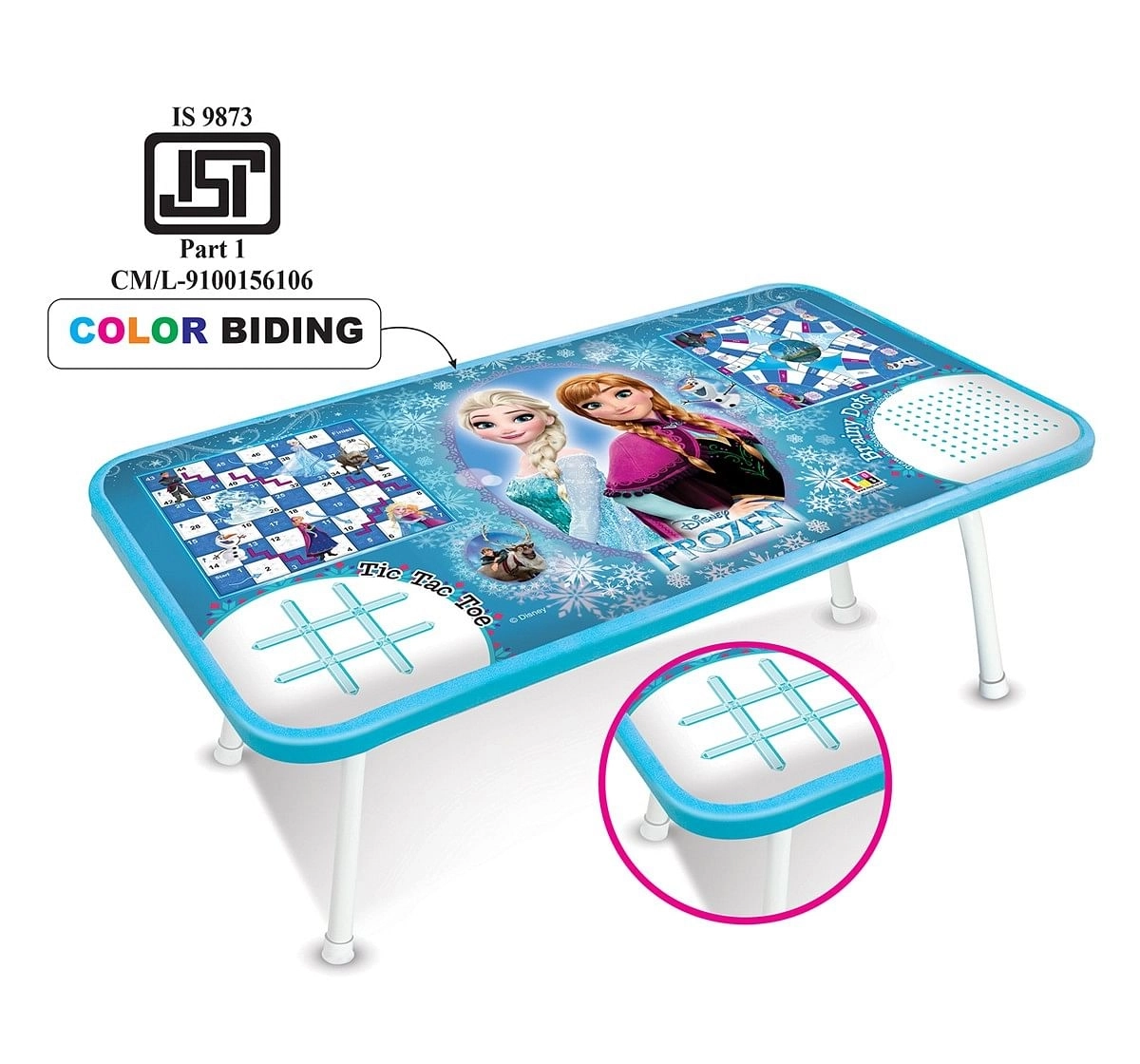 Circle E Retail Frozen Multipurpose Portable Ludo Game Table for kids Multicolor 4Y+