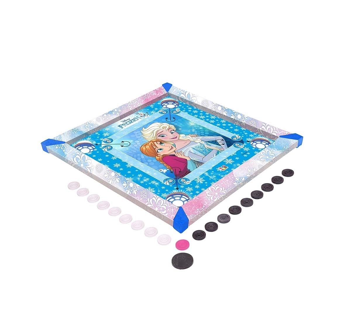 I Toys Disney Frozen Carrom Board with Carrom Coins Indoor Sports for Kids age 3Y+ 