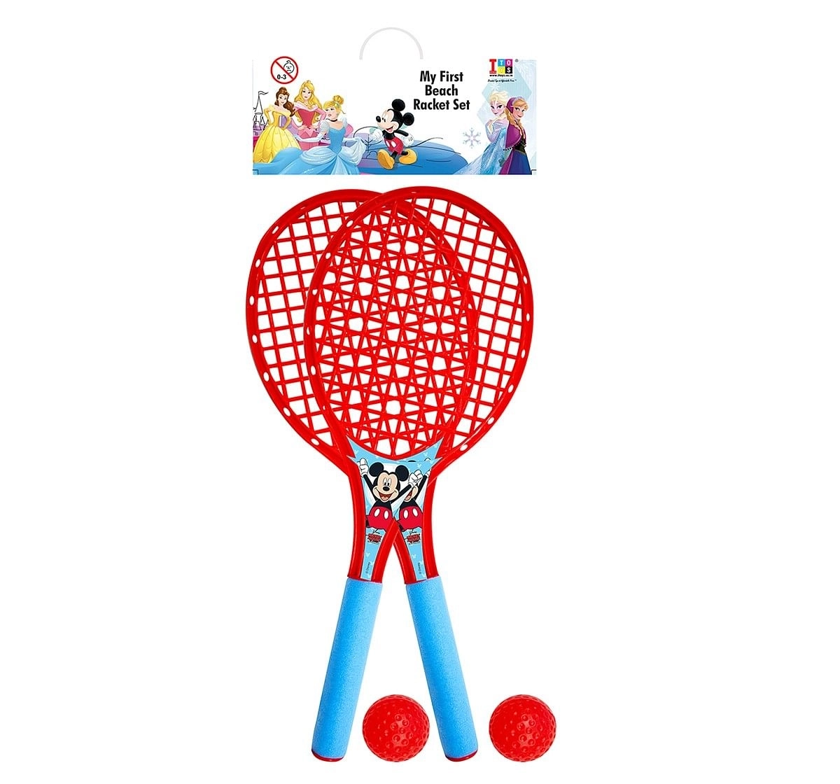 IToys Disney Mickey My first Beach racket set for kids, Assorted, Unisex, 3Y+(Multicolour)