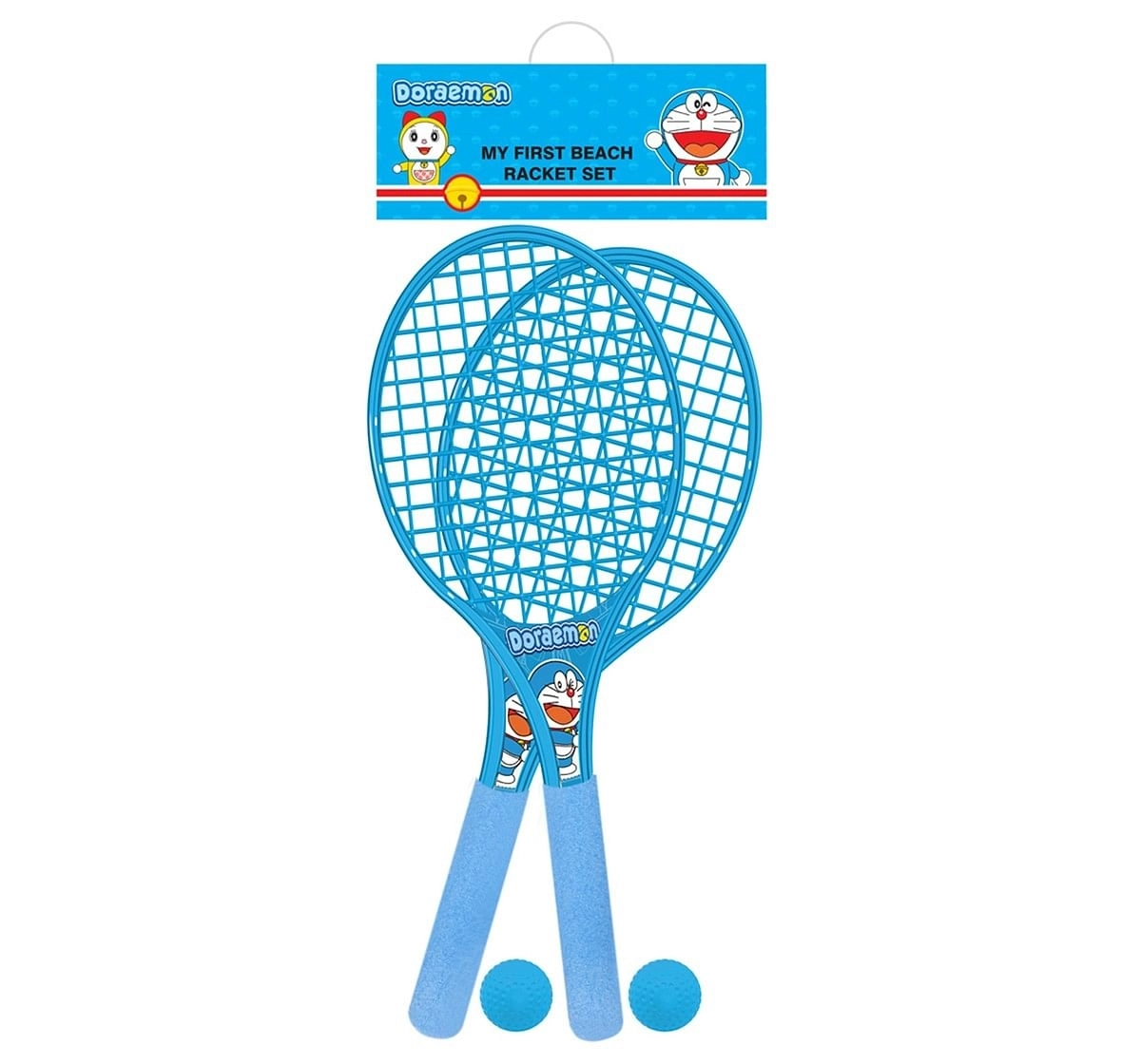 IToys Doraemon My first Beach racket set for kids,  3Y+(Multicolour)