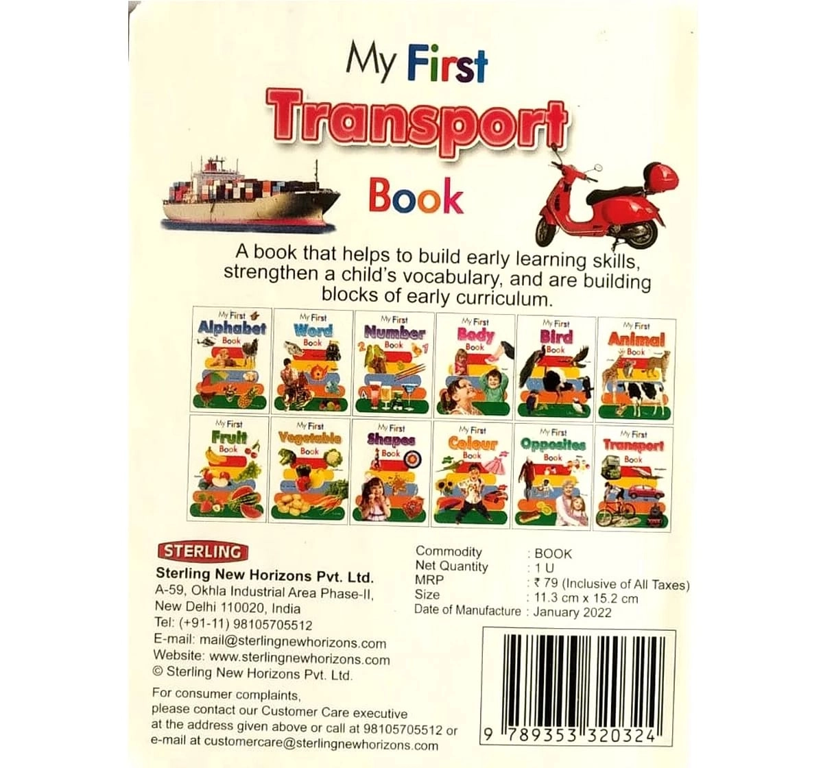 Sterling Horizons Picture Books Transport Multicolour 3Y+