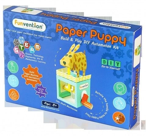 Funvention Paper Puppy Automaton Stem for Kids Age 8Y+