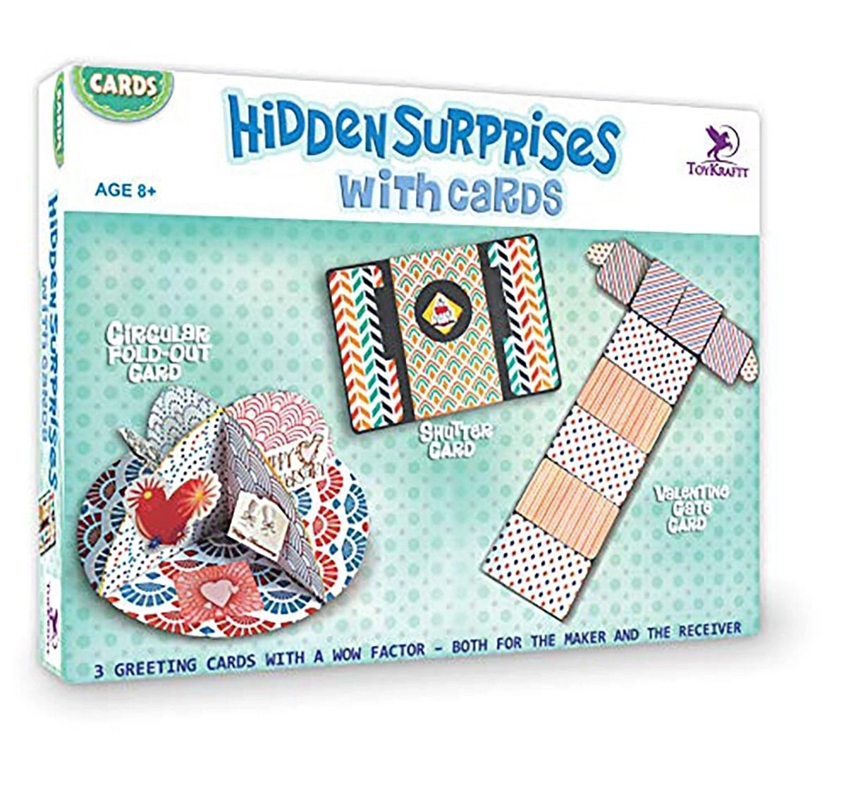 Toykraftt Hidden Surprises With Cards DIY Art & Craft Kits for Kids age 8Y+ 