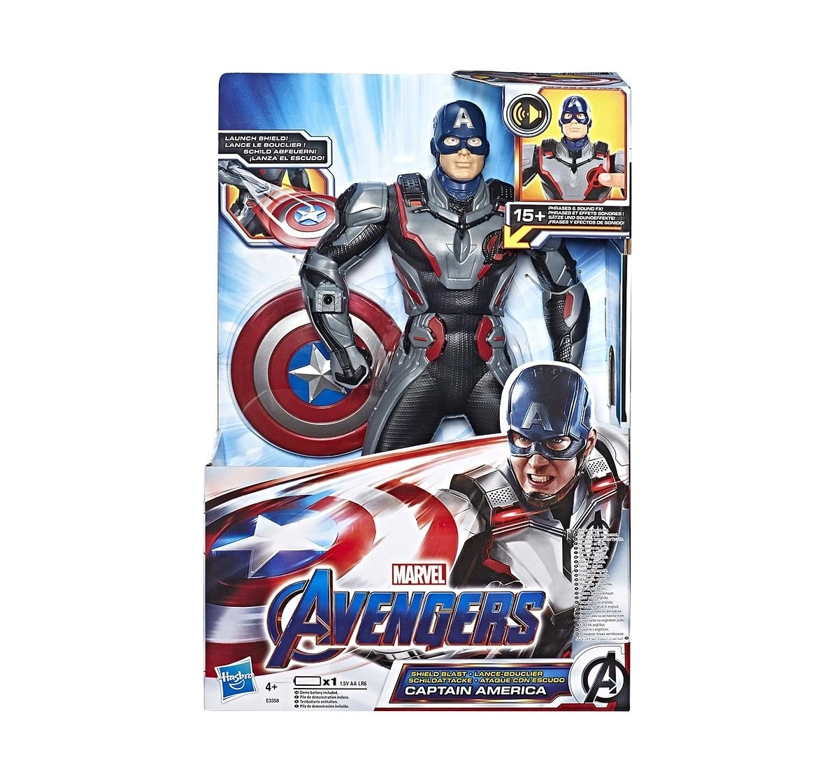 Marvel Avengers Th Power Fx 2 Hero Captain America Action Figures for age 4Y+ 