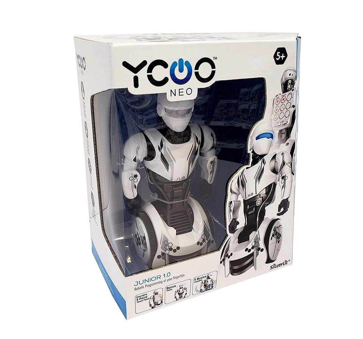 Silverlit Ycoo Junior 1.0 Robot-White Robotics for Kids age 5Y+ (White)