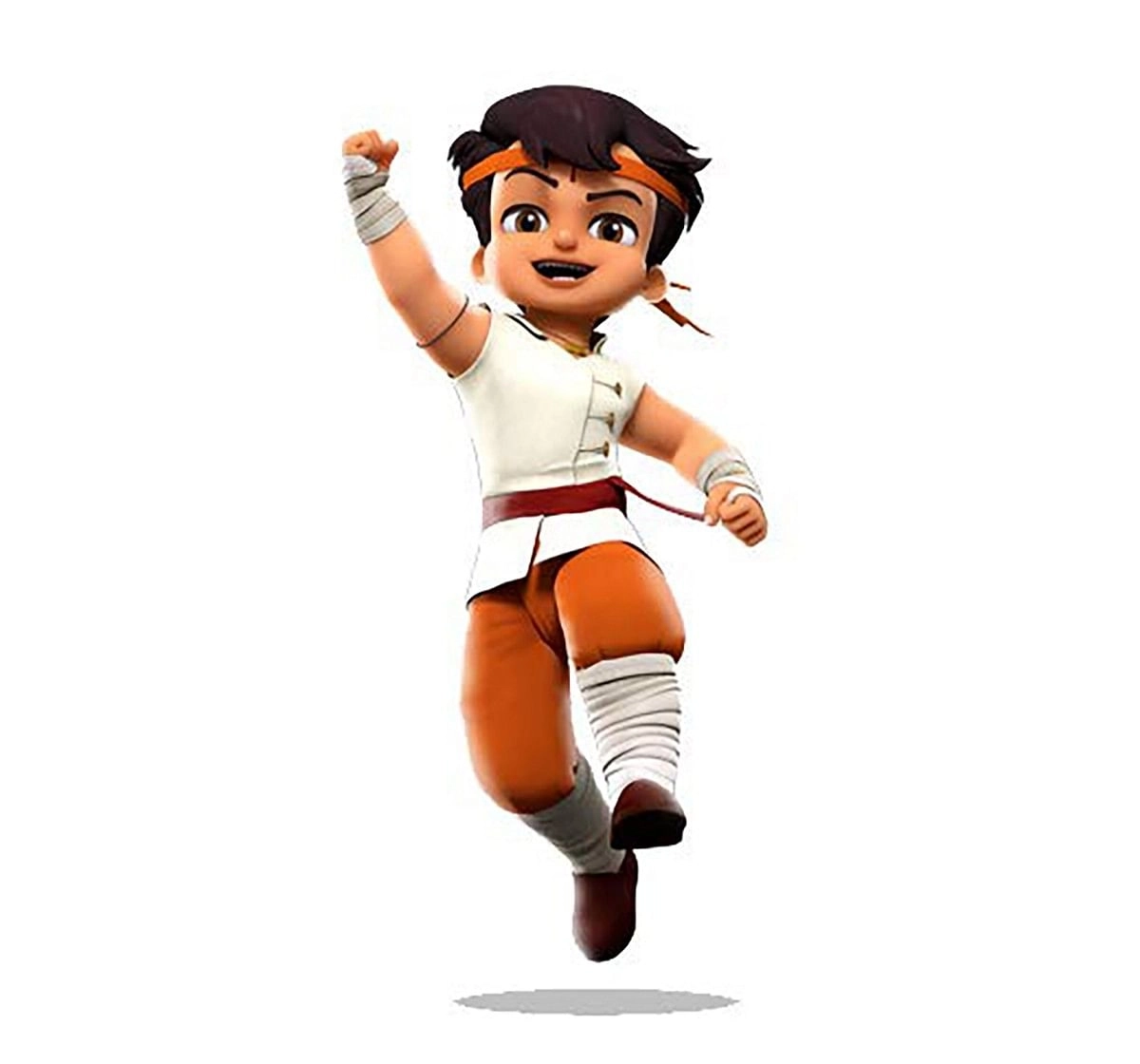  Chhota Bheem Kung Fu Dhamaka Bheem Plush Toy- 33Cm Character Soft Toys for Kids age 3Y+ - 33 Cm 