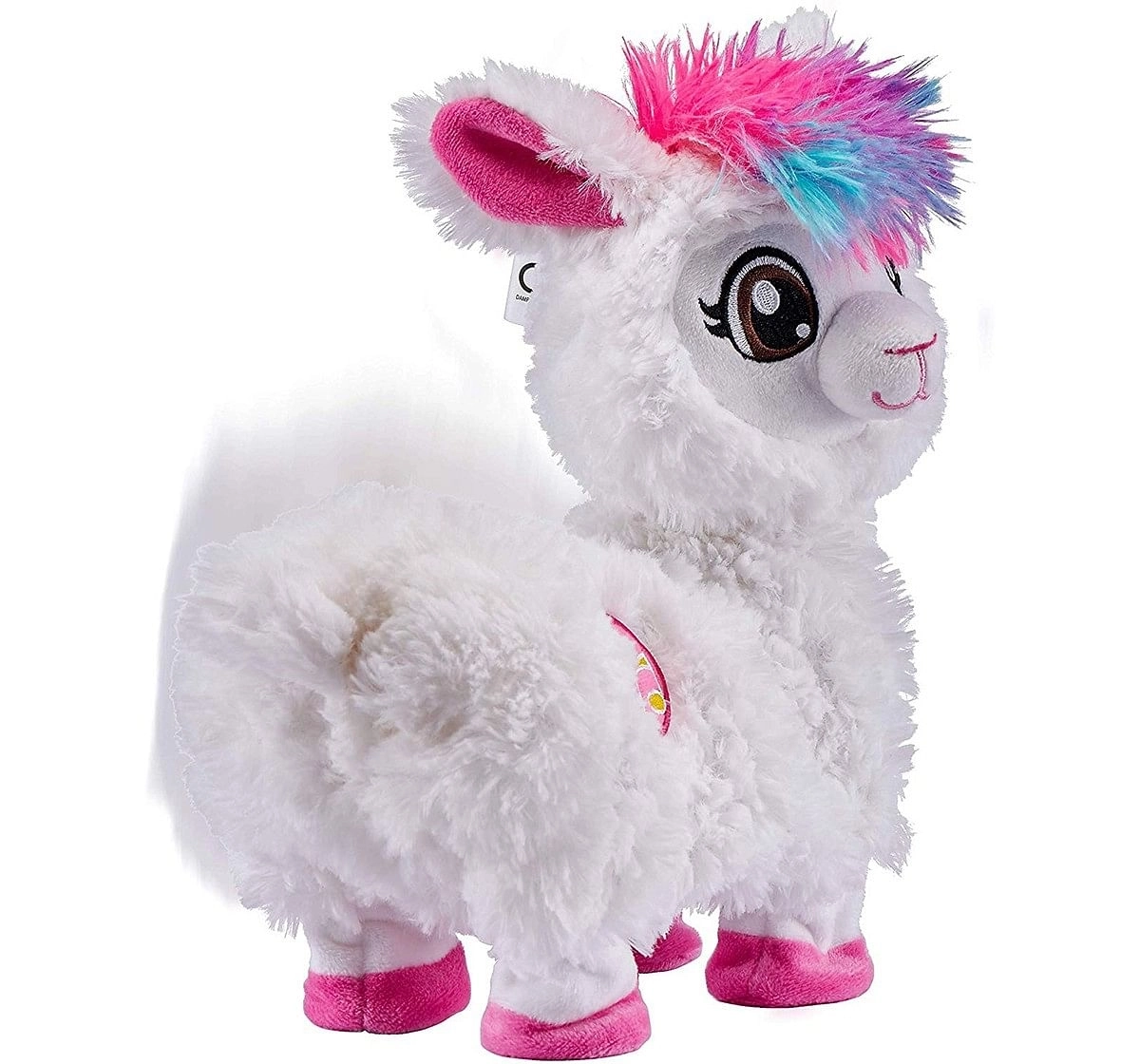 Pets Alive Boppi The Booty Shaking Lama Interactive Soft Toys for Kids age 2Y+ - 14 Cm (White)