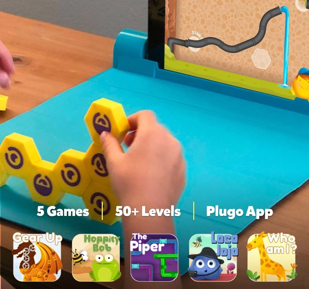 Playshifu Shifu Plugo Link - Construction Kit Games for Kids age 5Y+ 