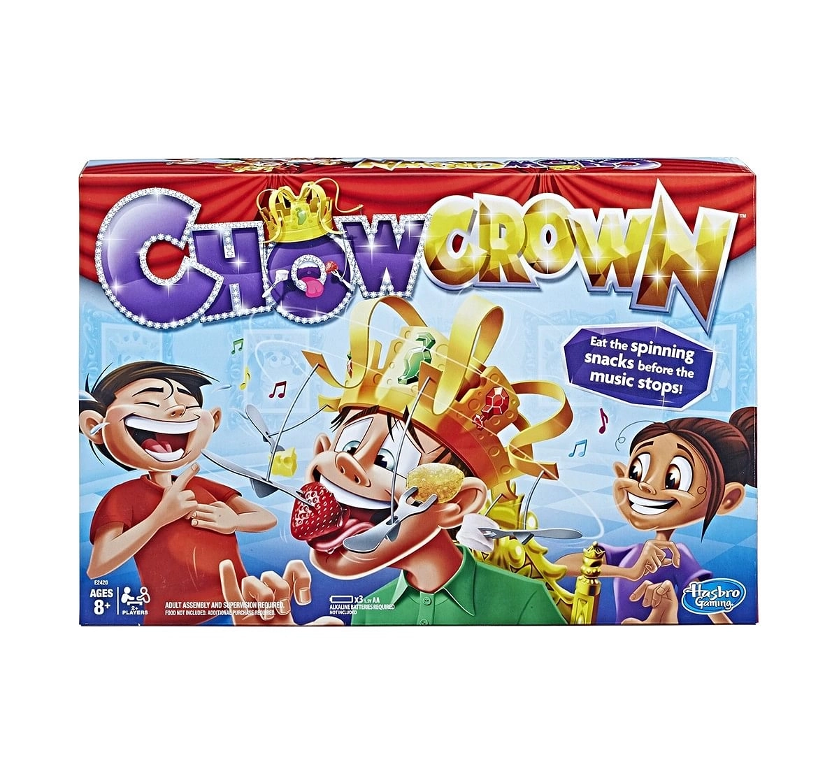 Hasbro Chow Crown Game Kids Electronic Spinning Crown Snacks Food Kids & Family Game for Kids age 8Y+ 