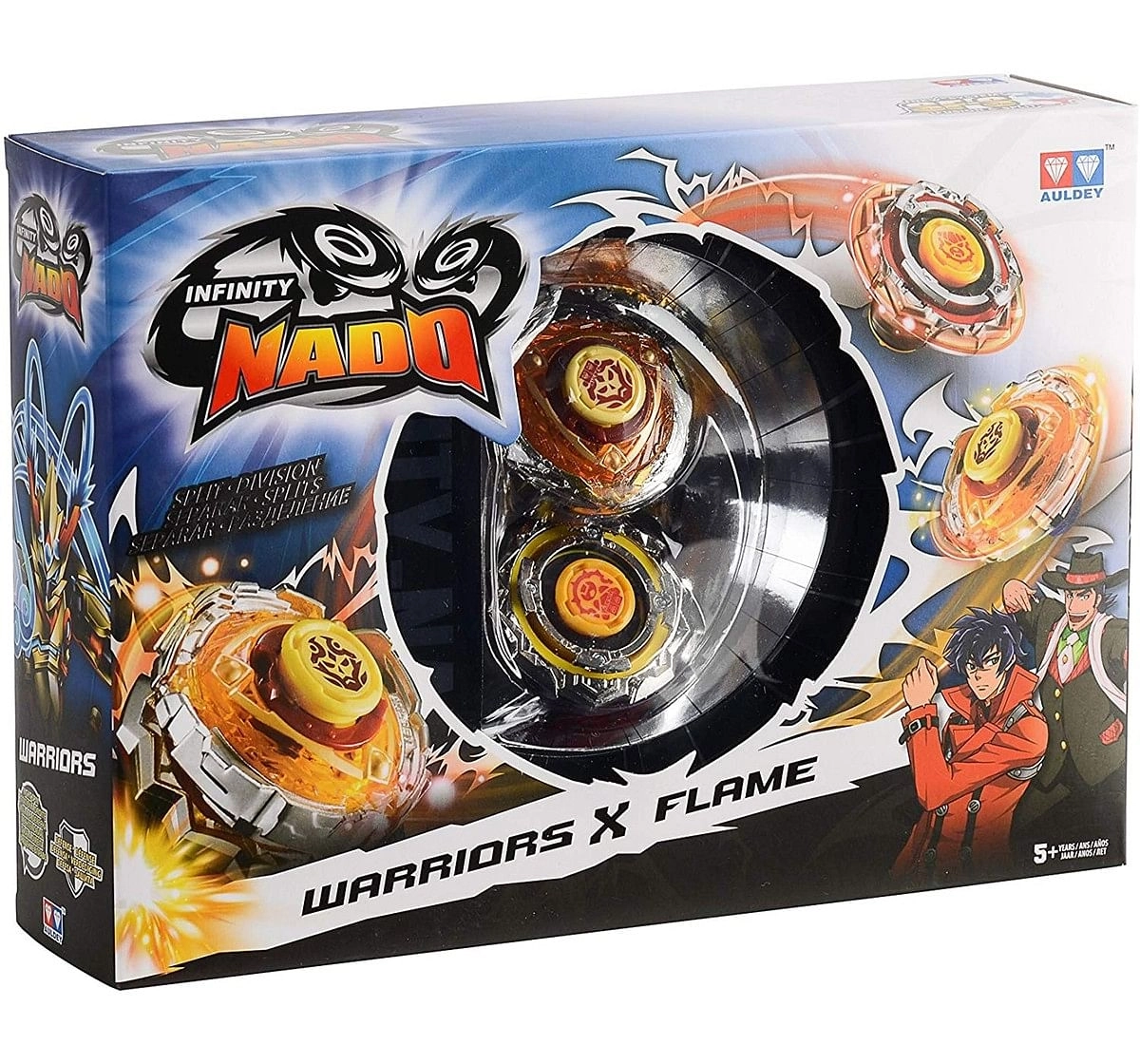 Infinity Nado Warriors X Flame, 12 Pieces Action Figure Play Sets for Kids age 5Y+ 