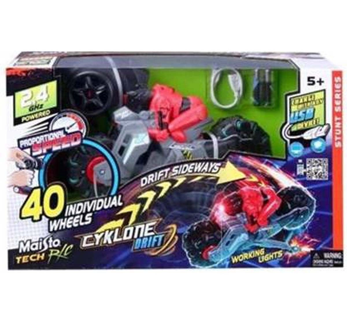 Maisto Cyclone Drift Remote Controlled Car Toys for Kids age 5Y+ 