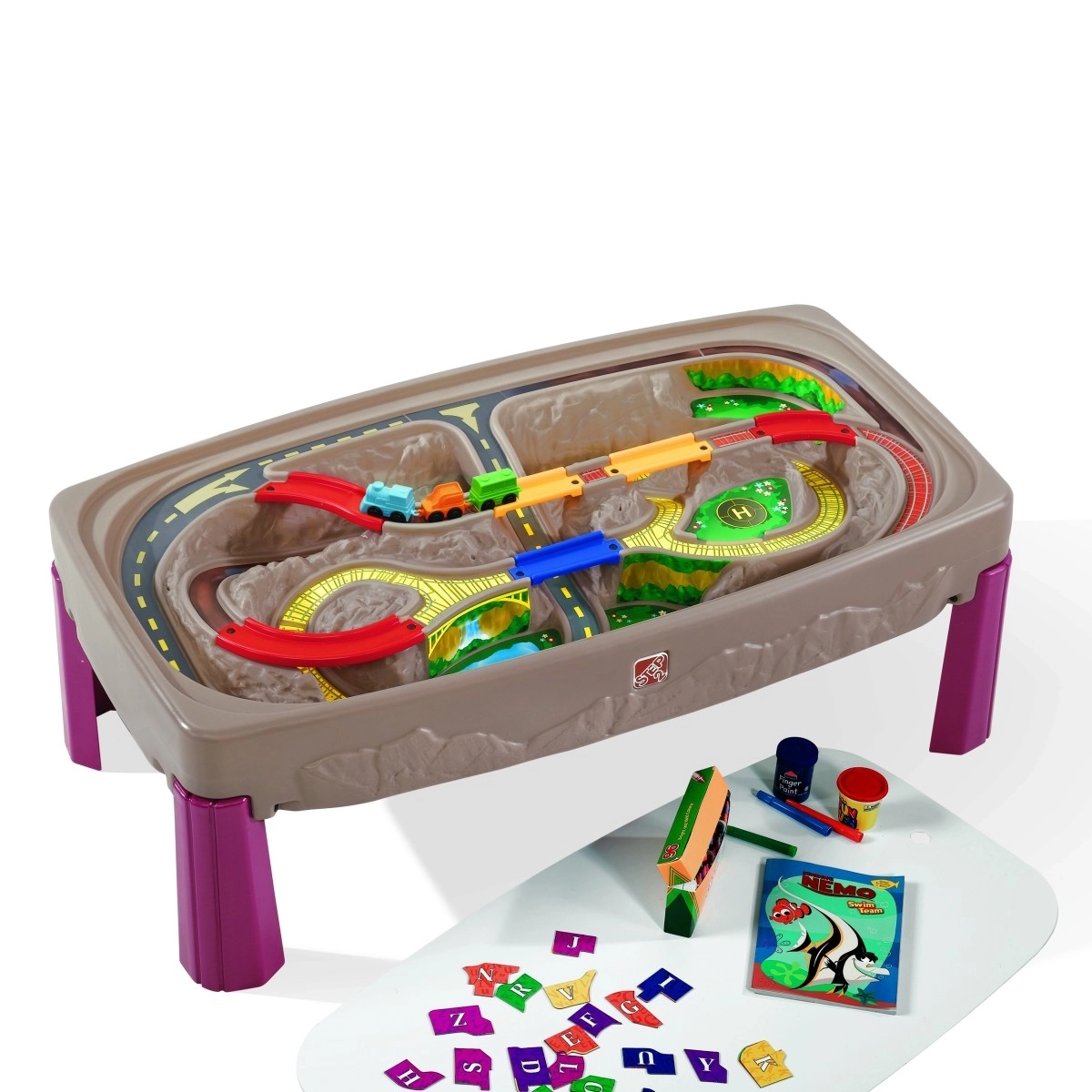 Step2 Deluxe Canyon Road Train & Track Table Multicolour 3Y+