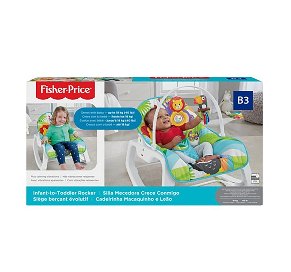 Fisher-Price® Infant-To-Toddler Rocker Baby Gear for Kids age 0M+ 
