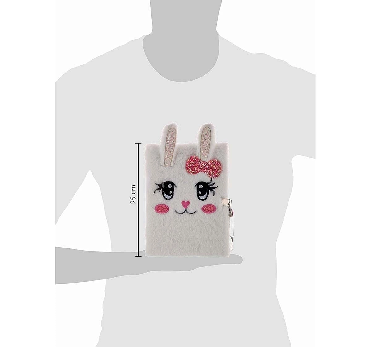 Mirada Miss Bunny Plush Study & Desk Accessories for Kids Age 3Y+ (White)