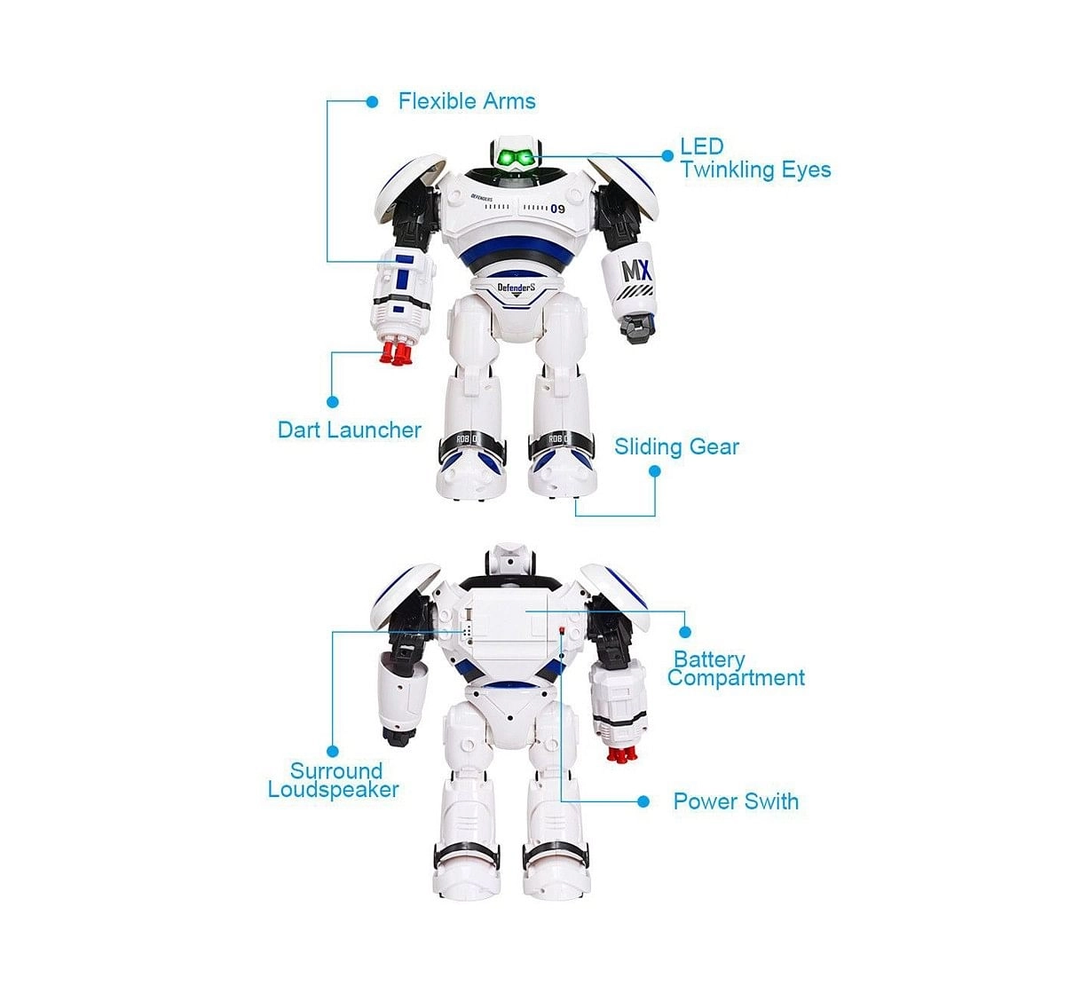 Crazon Remote Control Fighting Robot Robotics for Kids age 6Y+ 