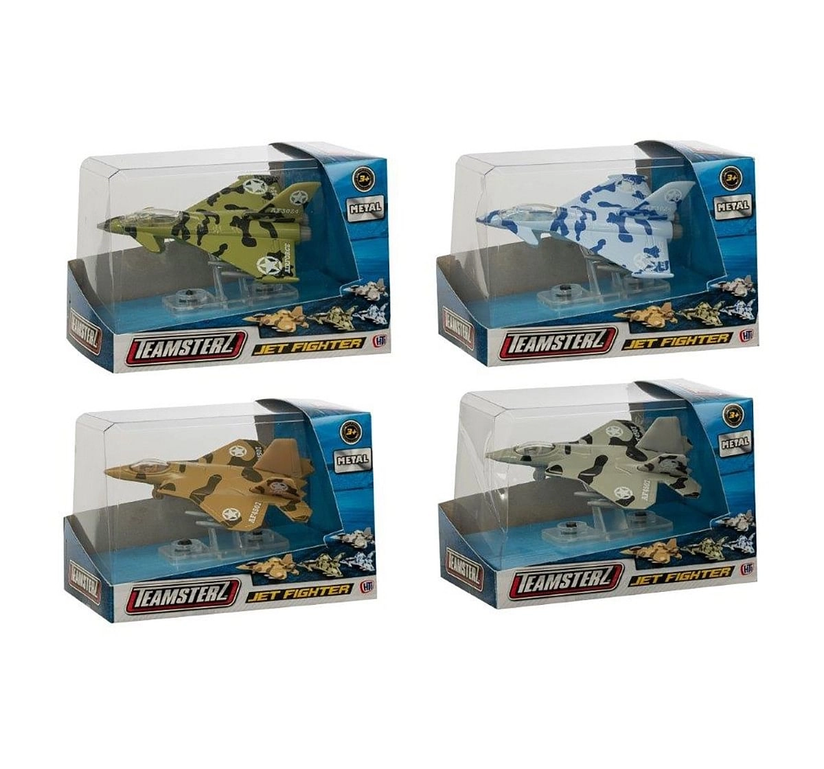 Teamsterz  4" Die Cast Fighter Jet Single A Box Vehicles for Kids age 3Y+ 