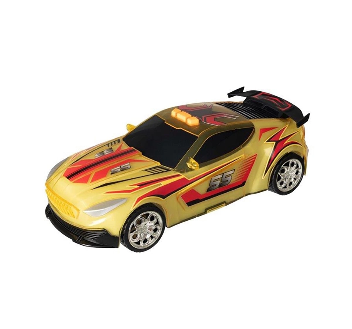 Teamsterz Light And Sound Street Starz Yellow Orange Car Vehicles for Kids age 3Y+ 