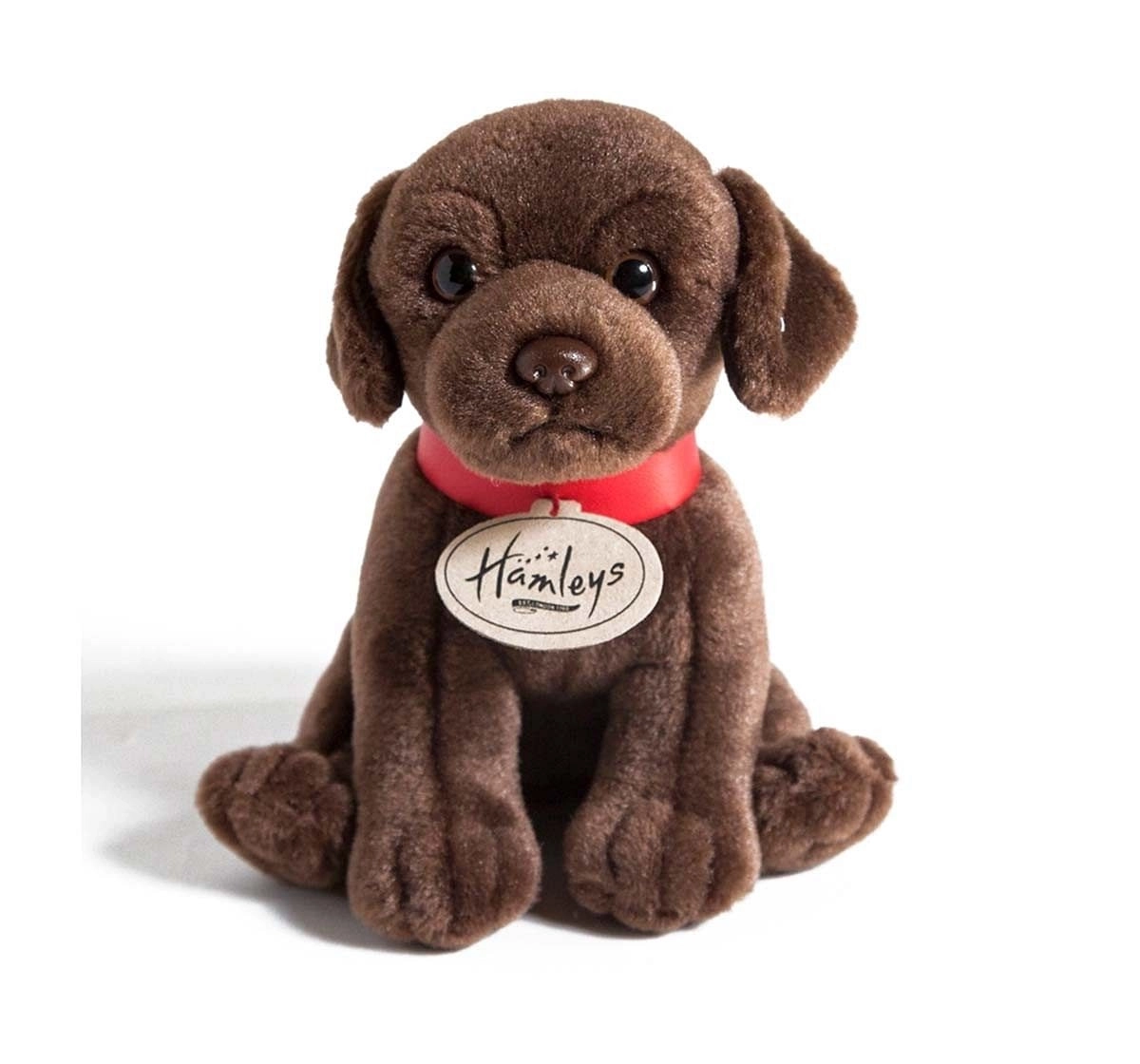 Hamleys Cuddly Chocolate Labrador Puppy Animals & Birds for Kids Age 0M+ - 19 Cm (Dark Brown)