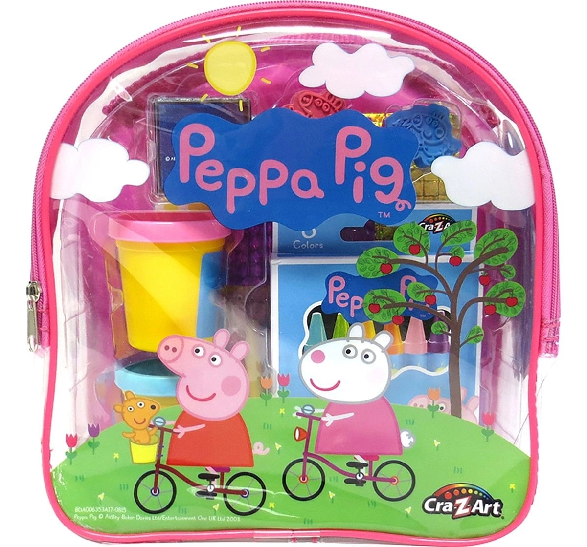Peppa Pig - Softee Dough Ultimate Activities Backpack, assorted School Stationery for Kids age 3Y+ 