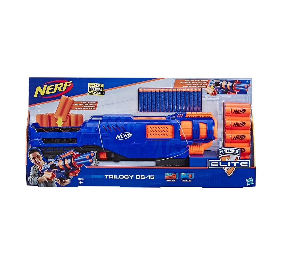 Nerf N-Strike Elite Toy Blaster Trilogy Blasters for Kids age 8Y+ 