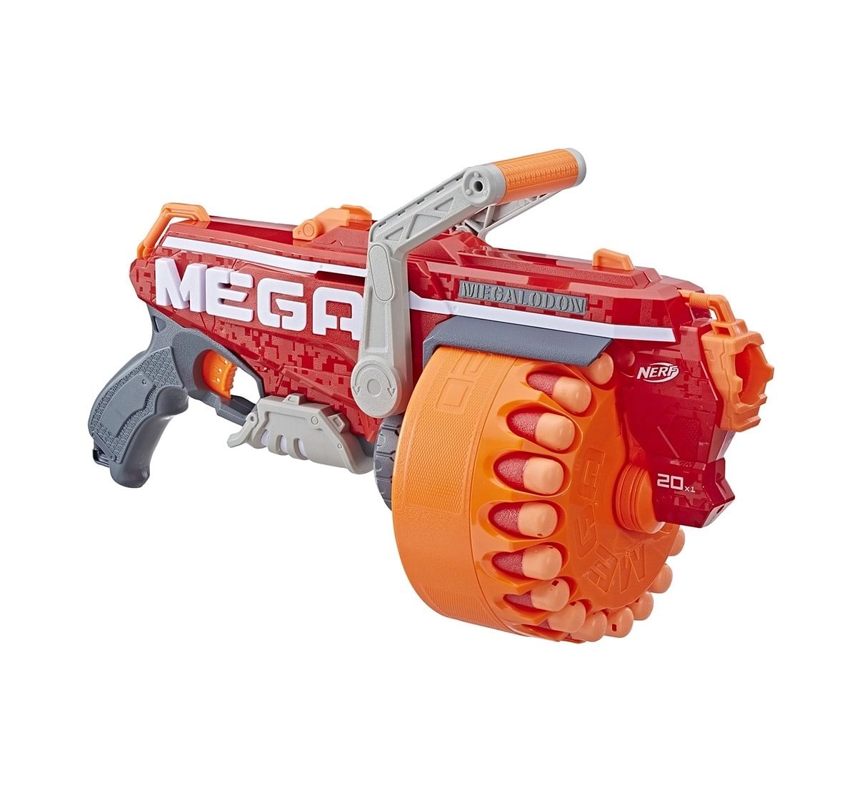 Nerf Megalodon N-Strike Mega Toy Blaster With 20 Official Mega Whistler Darts Blasters for Kids age 8Y+ 