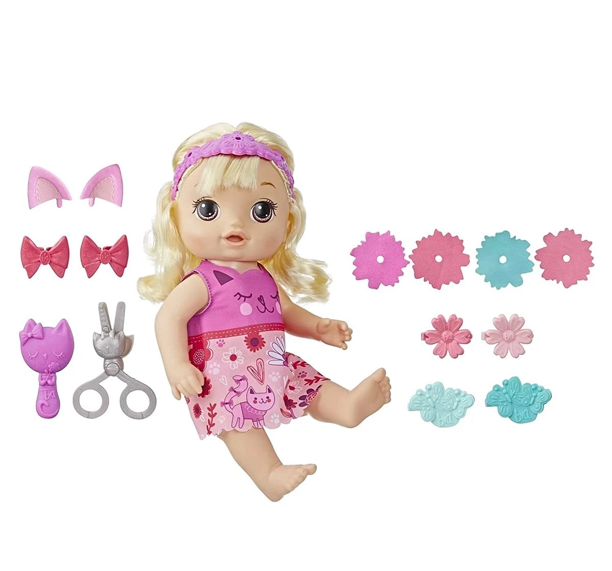Baby Alive Snip and Style Baby Blonde Hair Toy for Kids above 3Y+, Multicolour