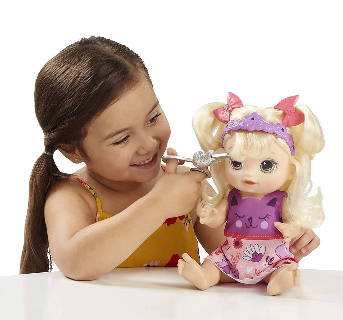 Baby Alive Snip and Style Baby Blonde Hair Toy for Kids above 3Y+, Multicolour