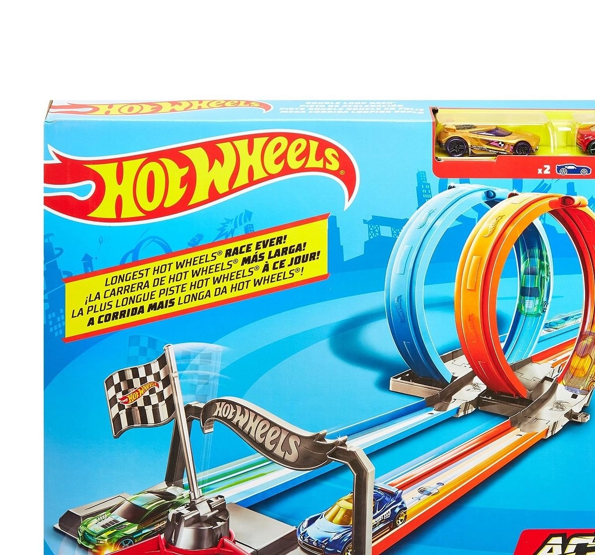 hot wheels track double loop