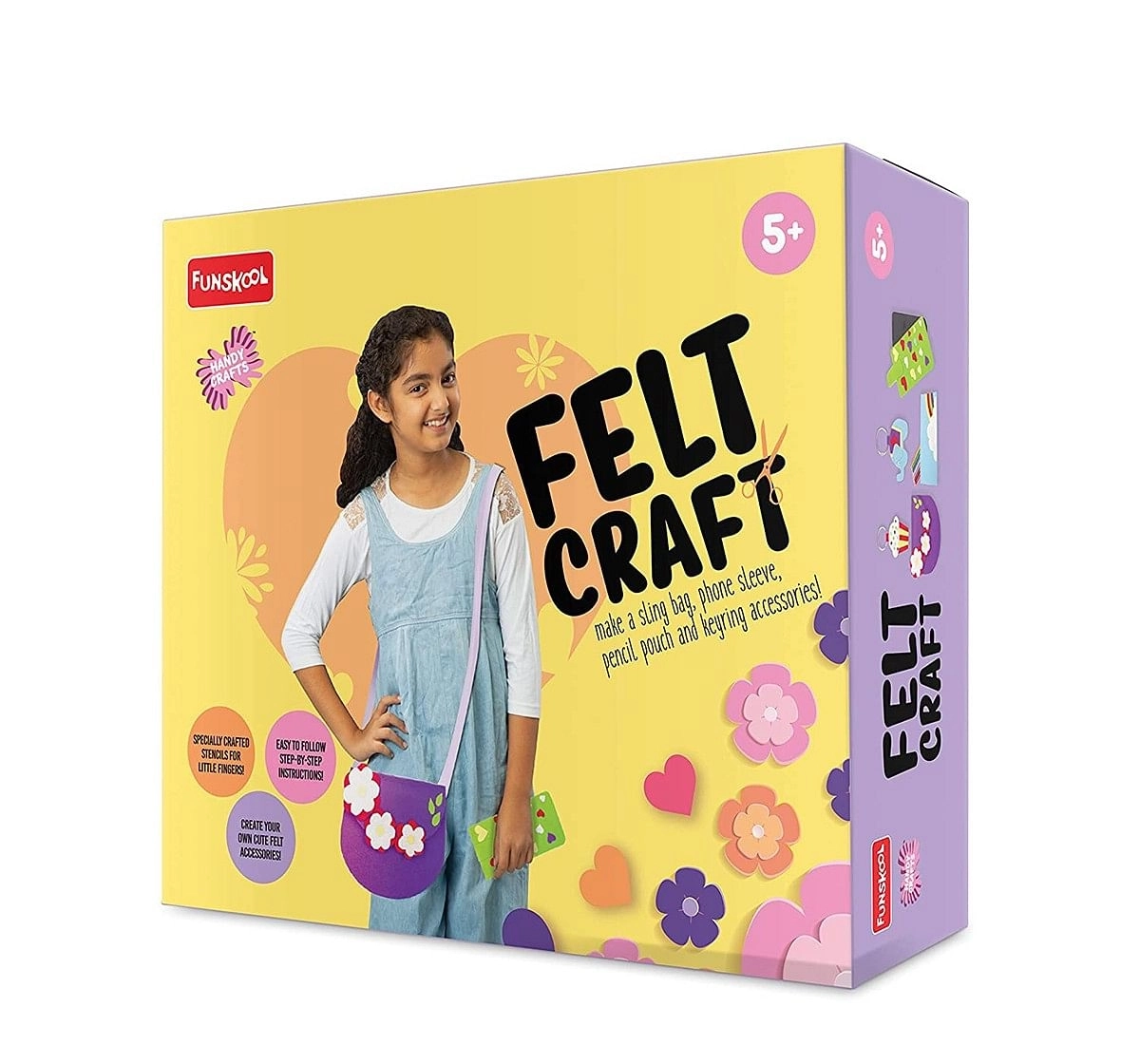 Funskool - Handycrafts Felt Craft DIY Art & Craft Kits for age 5Y+ 
