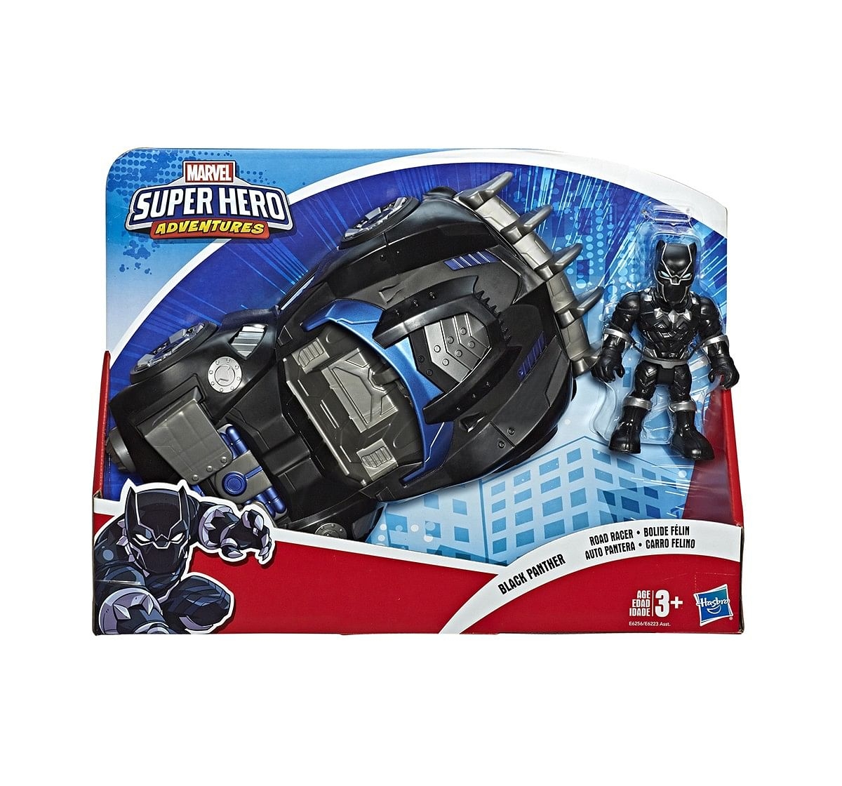 Superhero Adventure Black Panther Road Racer Assorted Activity Toys for Boys age 3Y+ (Black)