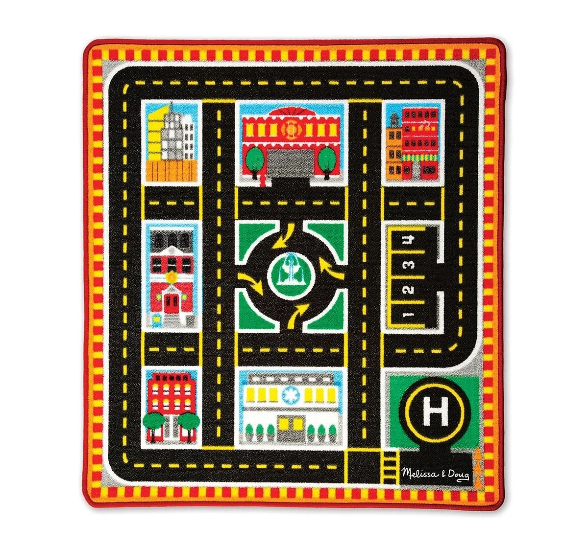 Melissa & Doug : Round the city rescue rug Baby Gear for Kids age 3Y+ 