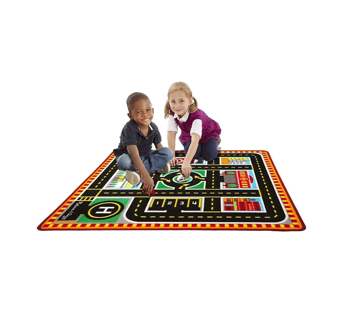 Melissa & Doug : Round the city rescue rug Baby Gear for Kids age 3Y+ 