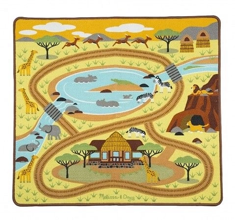 Melissa And Doug Round The Rails Train Rug Baby Gear for Kids age 3Y+ 