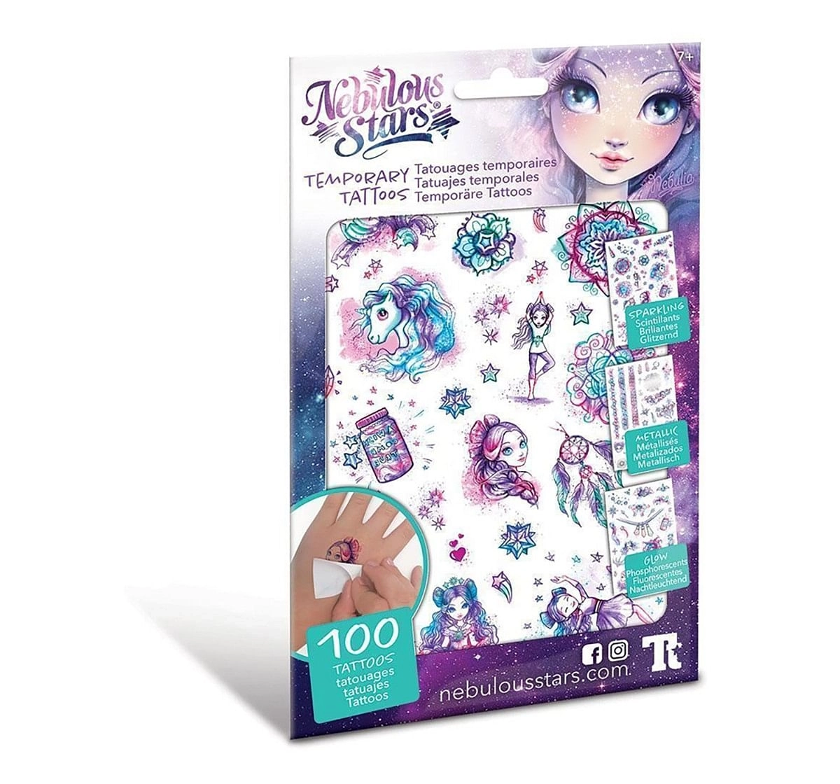 Nebulous Star - Temporary Tattoos DIY Art & Craft Kits for age 7Y+ 