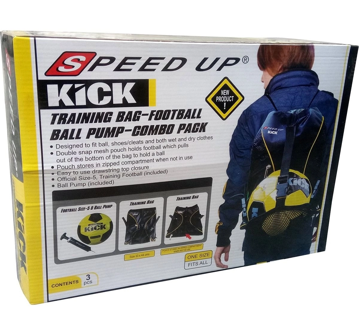 Speed Up Football Bag Combo Set for Kids age 3Y+ 