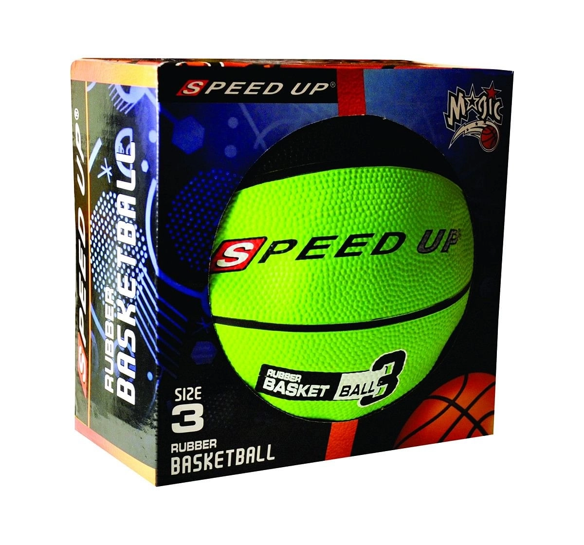 Speed Up Rubber Basketball Size 3 for Kids age 10Y+