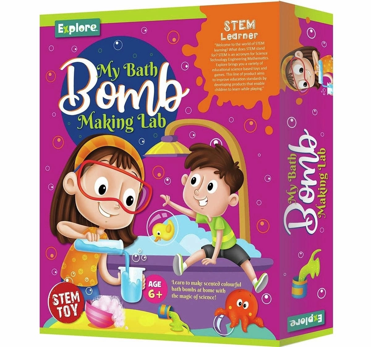 Explore - My Bath Bomb & Bath Salts Making Lab Science Kits for Kids Age 6Y+