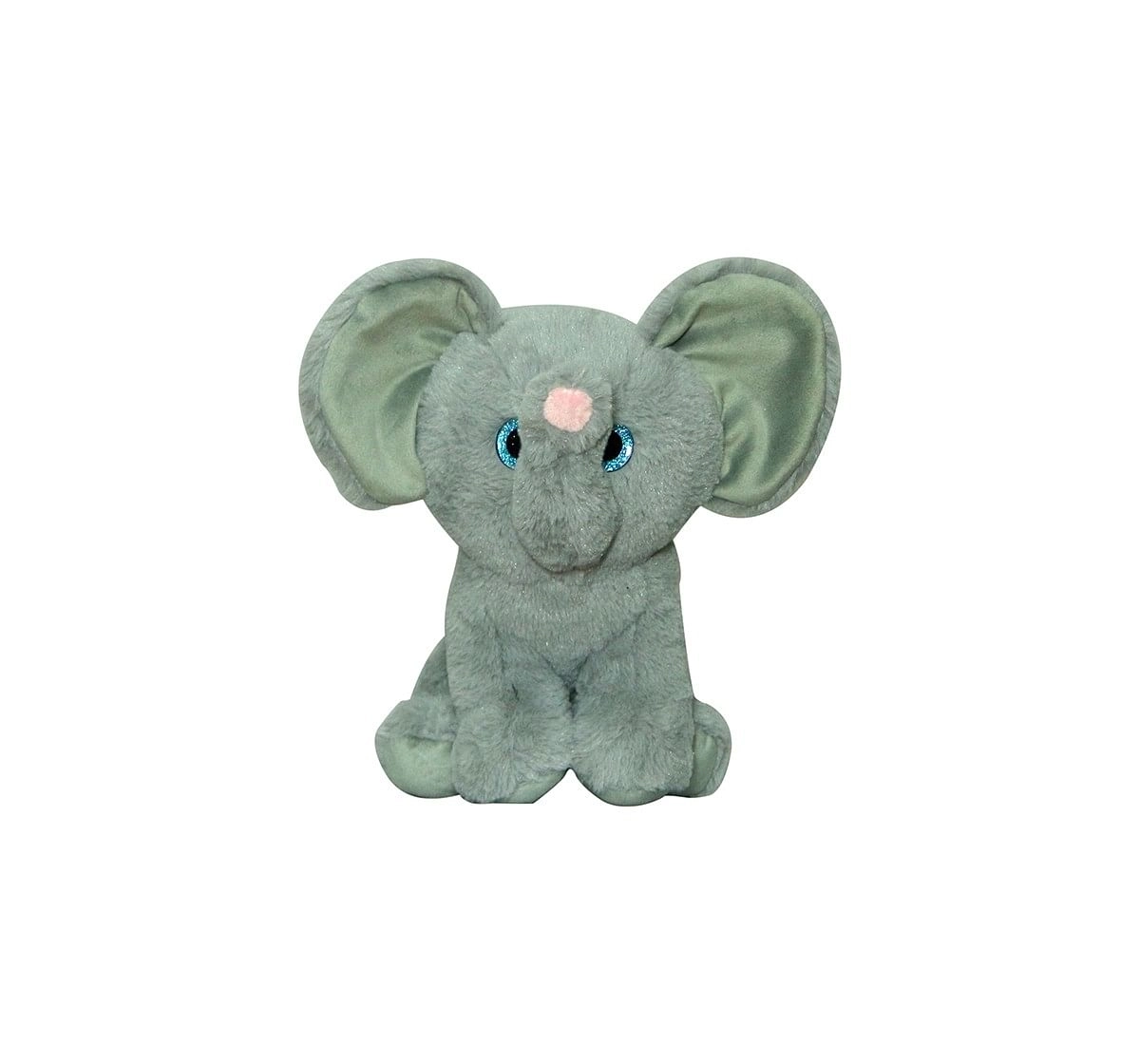 Soft Buddies Big Eye Elephant Quirky Soft Toys for Kids age 3Y+ - 20 Cm (Grey)