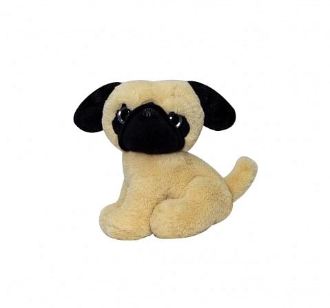  Softbuddies Pug Quirky Soft Toys for Kids age 3Y+ - 24 Cm (Brown)