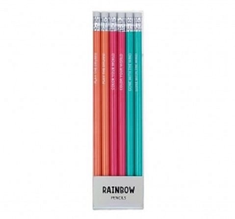 Syloon Rainbow Pencil Set Of 6 School Stationery for Kids age 3Y+ 