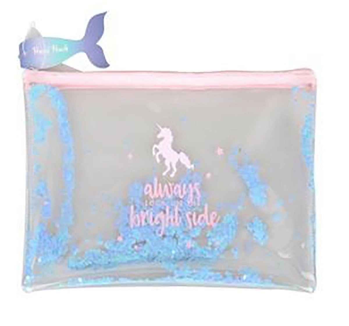 Syloon Fluid Filled Pencil Pouch Unicorn Pencil Pouches & Boxes for Kids age 3Y+ 
