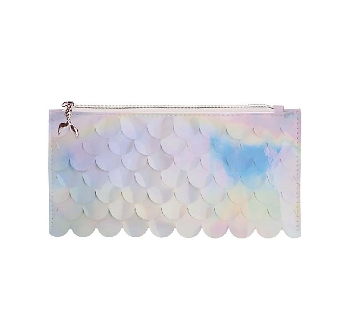 Syloon Metallic - White Mermaid Scale Pencil Pouch Pencil Pouches & Boxes for Kids age 5Y+ 