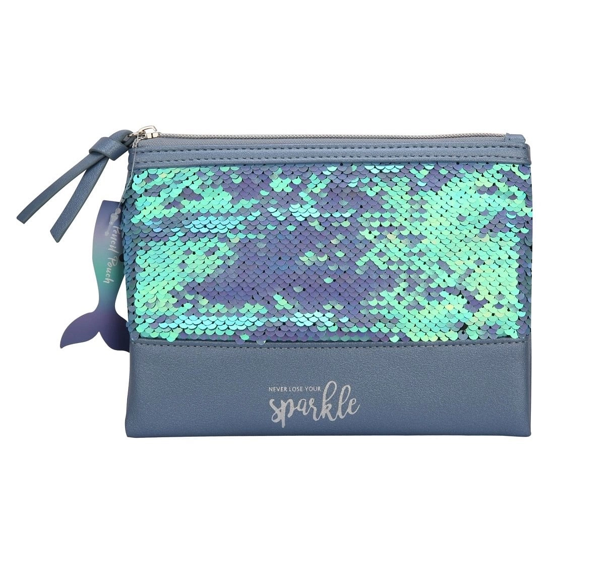 Syloon Metallic - Blue Sequin Mermaid Pencil Pouch Pencil Pouches & Boxes for Kids age 5Y+ 