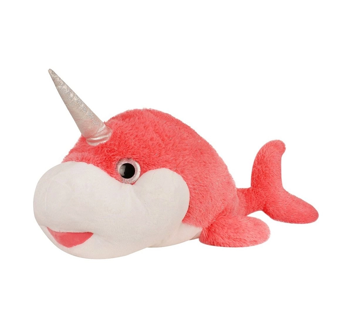 Fuzzbuzz The Narwhal Plush - Pink - 105Cm Quirky Soft Toys for Kids age 12M+ - 40 Cm (Pink)