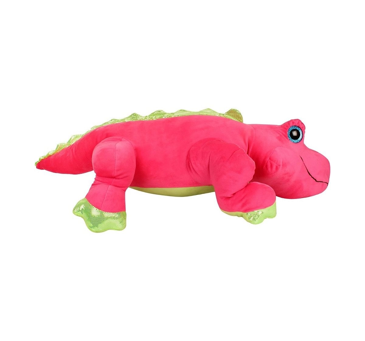 Fuzzbuzz Pink Stuffed Alligator - 76Cm Quirky Soft Toys for Kids age 0M+ - 23 Cm (Pink)