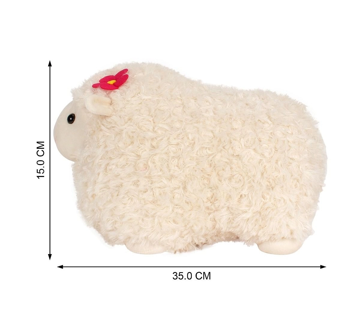 Fuzzbuzz Cream Lamb Stuffed Animal - 43Cm Quirky Soft Toys for Kids age 0M+ - 29 Cm (Cream)