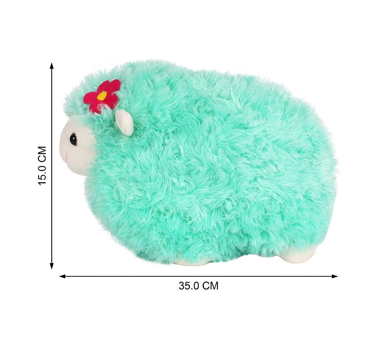 Fuzzbuzz Green Lamb Stuffed Animal - 28Cm Quirky Soft Toys for Kids age 0M+ - 20 Cm (Green)